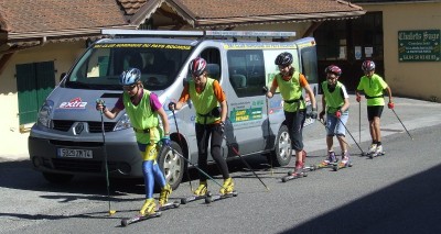 Entraînement de ski-roues