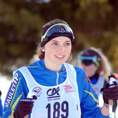 1ère course internationale et 1er podium pour Claudie Fournier