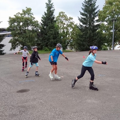 Entraînement en roller