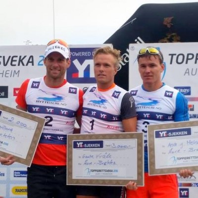 Jean-Marc sur le podium de la première épreuve