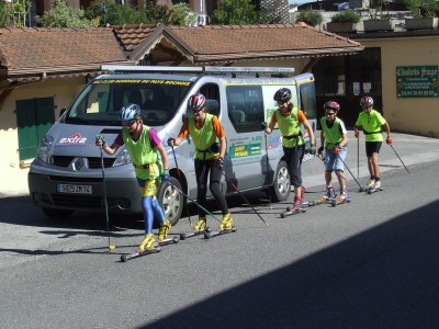 Entraînement de ski-roues