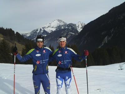 Thibaut et Victor à l'entraînement