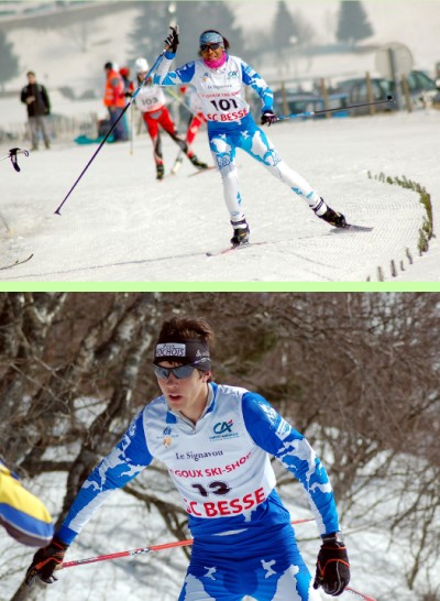 Sprint : Mathilde 1ère, Thibaut 3e