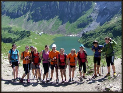 Le lac de Lessy depuis le Col de la Forclaz