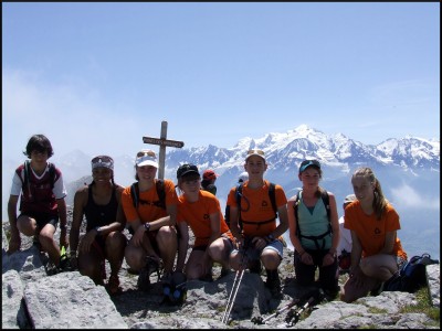 Le Mont-Blanc en arrière plan