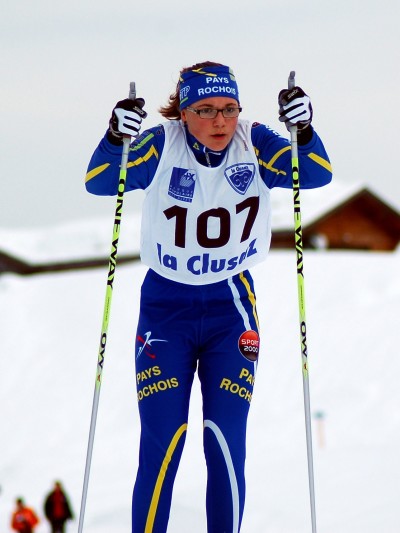 Victoire de Marie dans la course cadettes